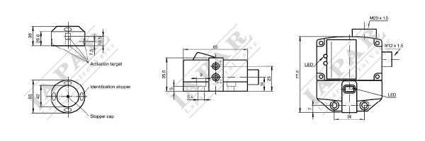 PS10 Valve Proximity Switch Dimensions - Lapar Valve