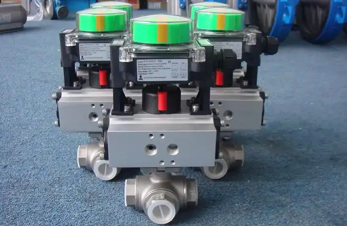 Pneumatic Thread Three-way Ball Valve