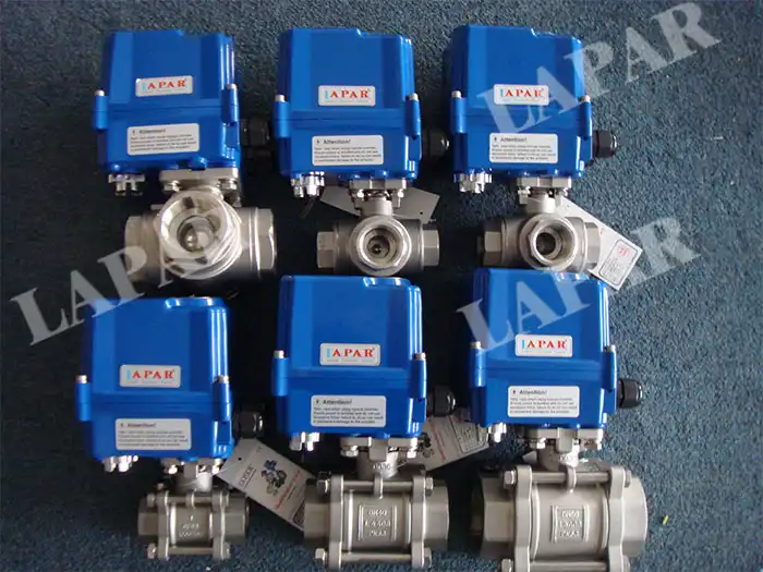 Electric Thread Three-way Ball Valve