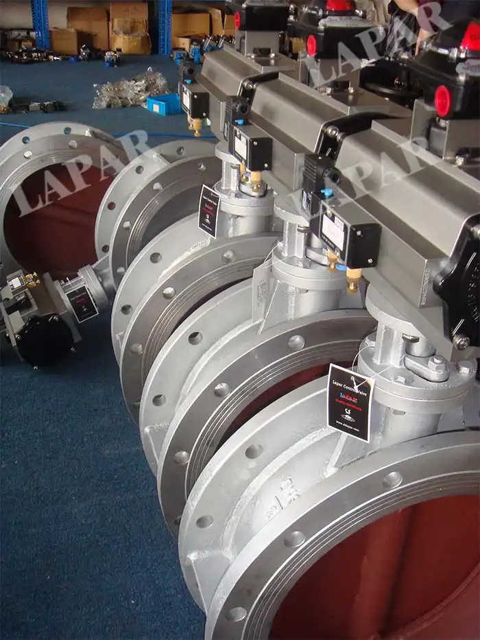 LPB17 Pneumatic Actuated Damper, Pneumatic Aeration Butterfly Valve